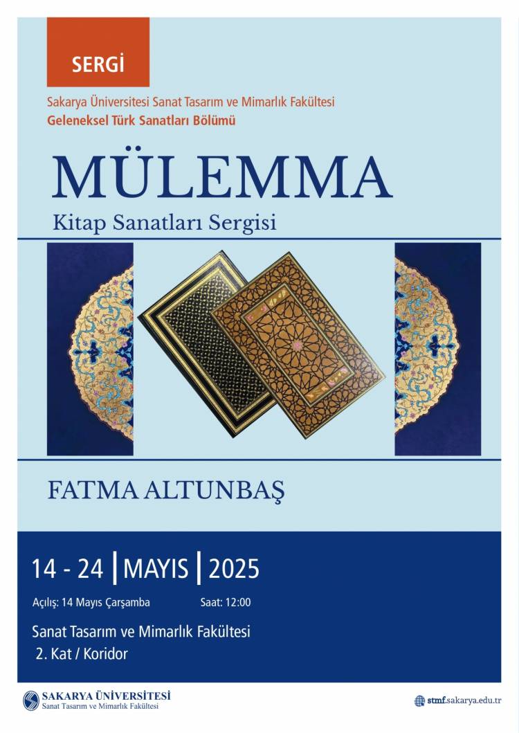 STMF Yüksek Lisans öğrencisi Fatma Altunbaş’ın, Kitap Sanatları Sergisi