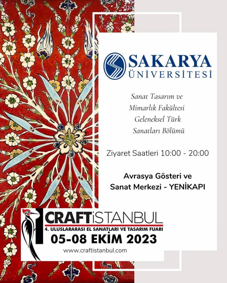 Traditional Turkish Arts Department is at Craftistanbul 4th Handicrafts and Design Fair!