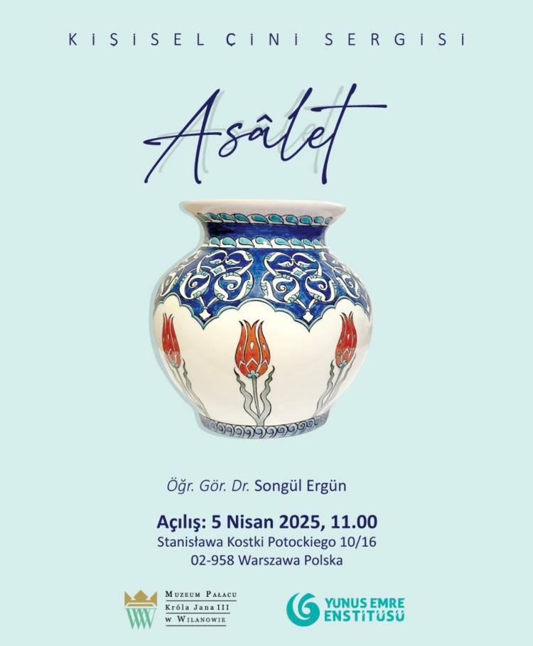 Öğr. Gör. Dr. Songül Ergün’ün “Asalet” isimli kişisel çini sergisi Polonya’nın Varşova şehrinde açıldı.